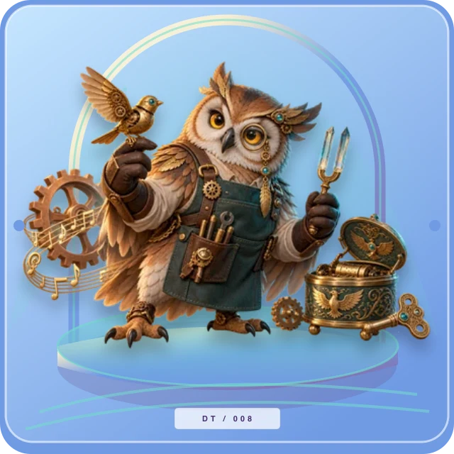 Clockwork Aviary: Brasswing illustration