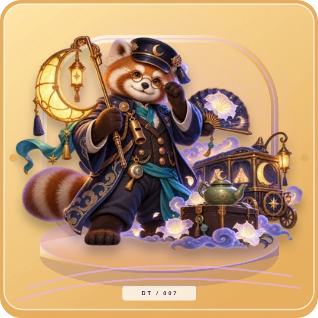 Moonlit Lantern Express illustration